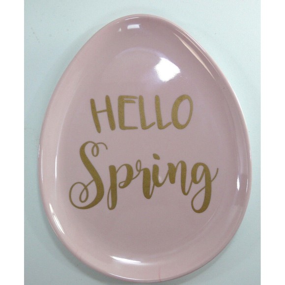 3 Rachel Ashwel The Prairie Melamine Egg Shaped Oval Spring Plates Set ashwell - Picture 3 of 5
